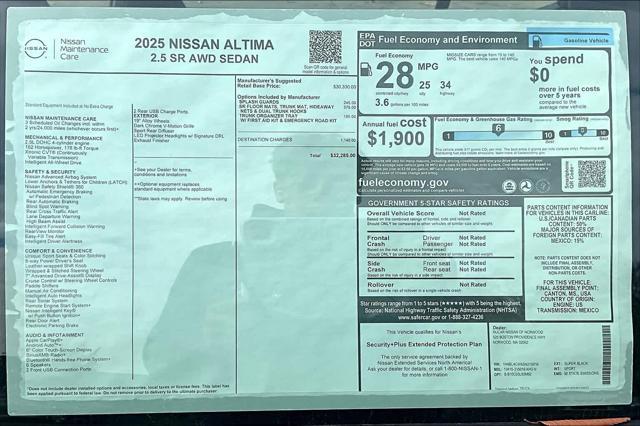 new 2025 Nissan Altima car, priced at $30,777