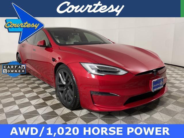 used 2021 Tesla Model S car, priced at $56,705