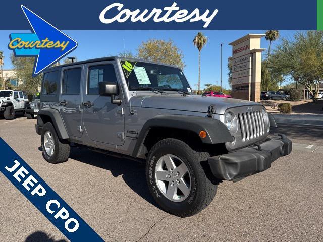 used 2018 Jeep Wrangler JK Unlimited car, priced at $16,500