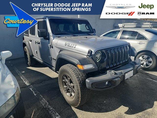 used 2021 Jeep Wrangler car, priced at $32,000