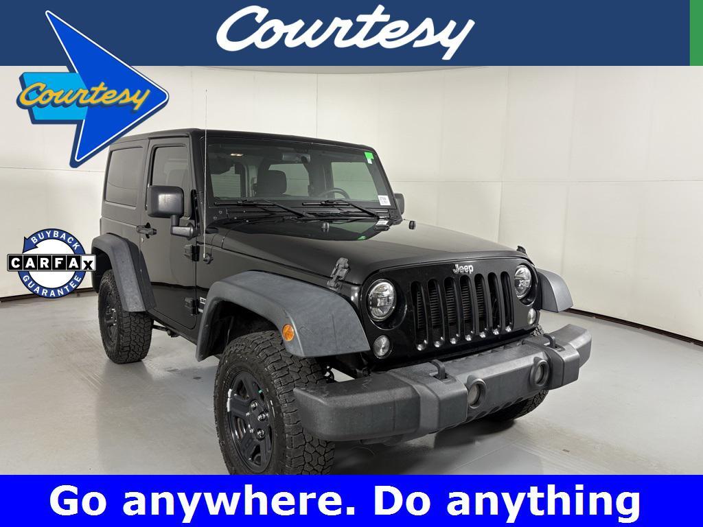 used 2016 Jeep Wrangler car, priced at $15,900