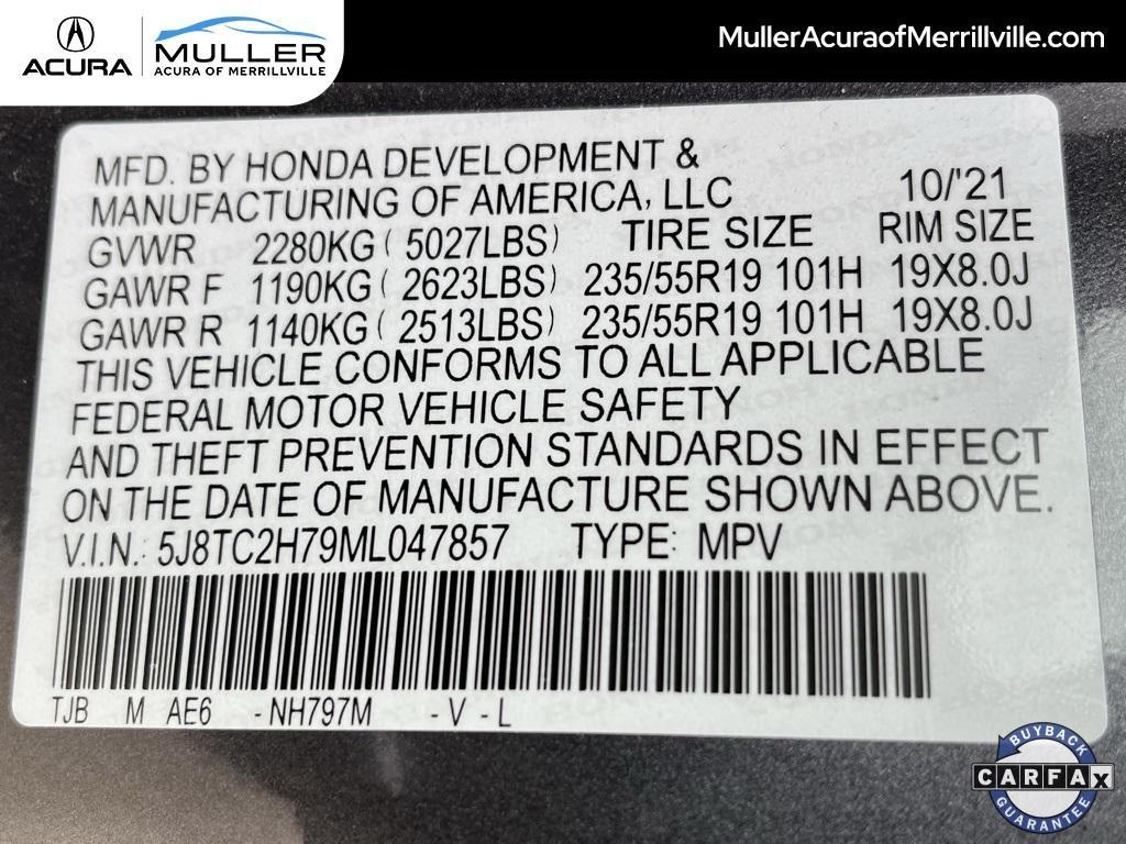 used 2021 Acura RDX car, priced at $31,920