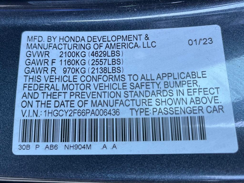 used 2023 Honda Accord Hybrid car, priced at $27,206
