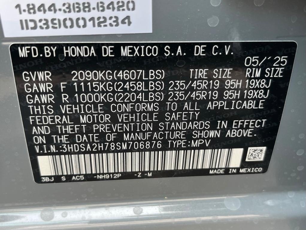 new 2025 Acura ADX car, priced at $45,950