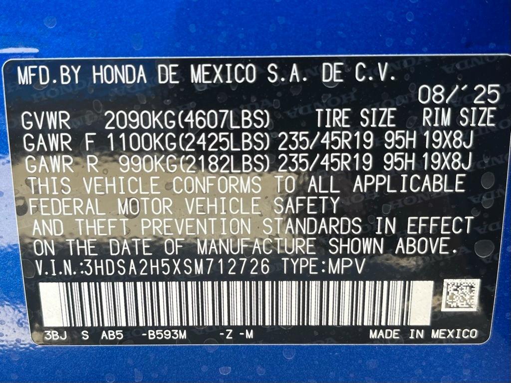 new 2025 Acura ADX car, priced at $41,350