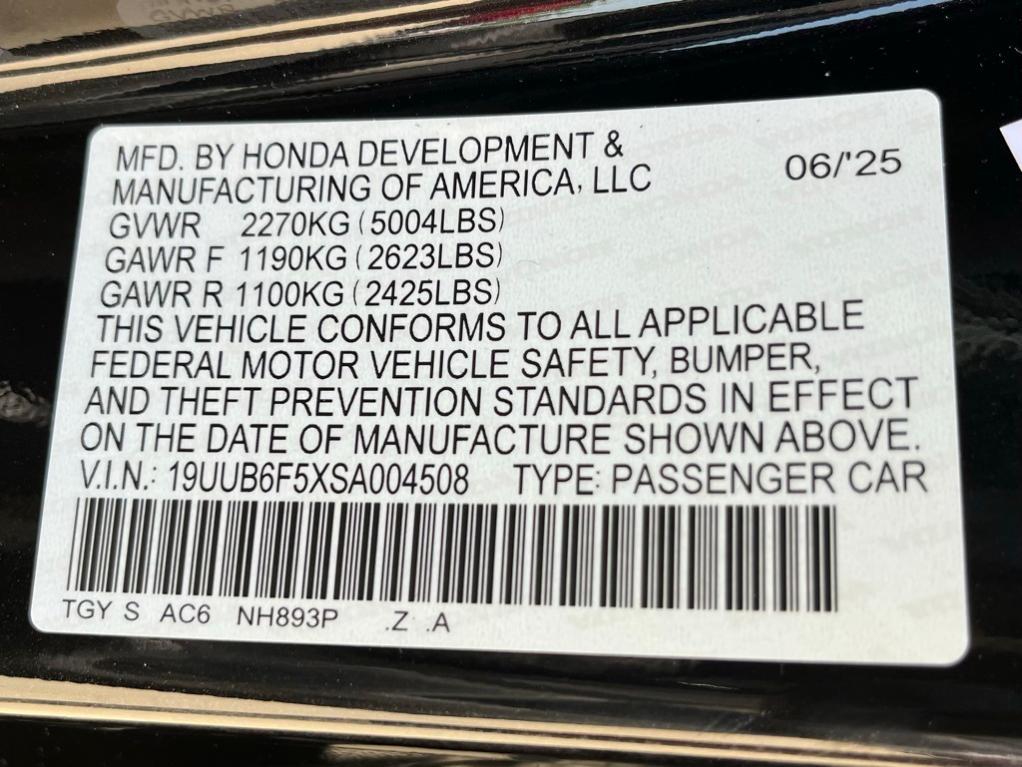new 2025 Acura TLX car, priced at $52,195