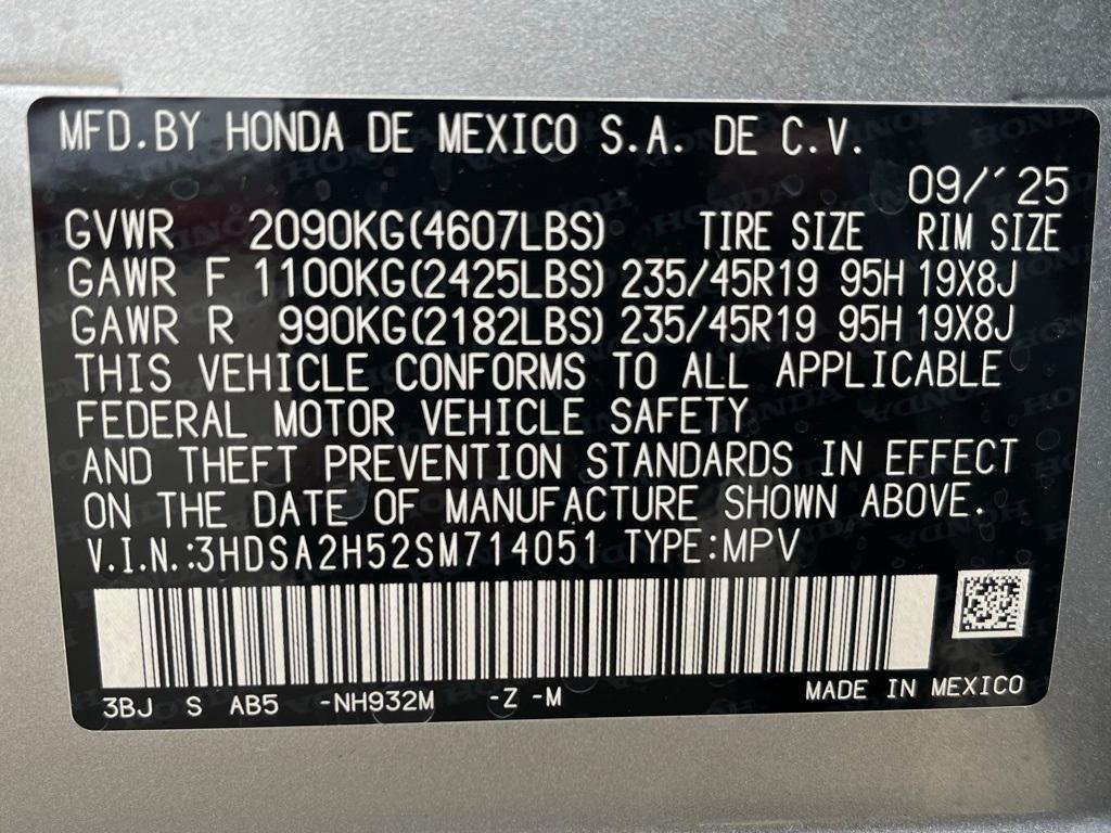 new 2025 Acura ADX car, priced at $41,350