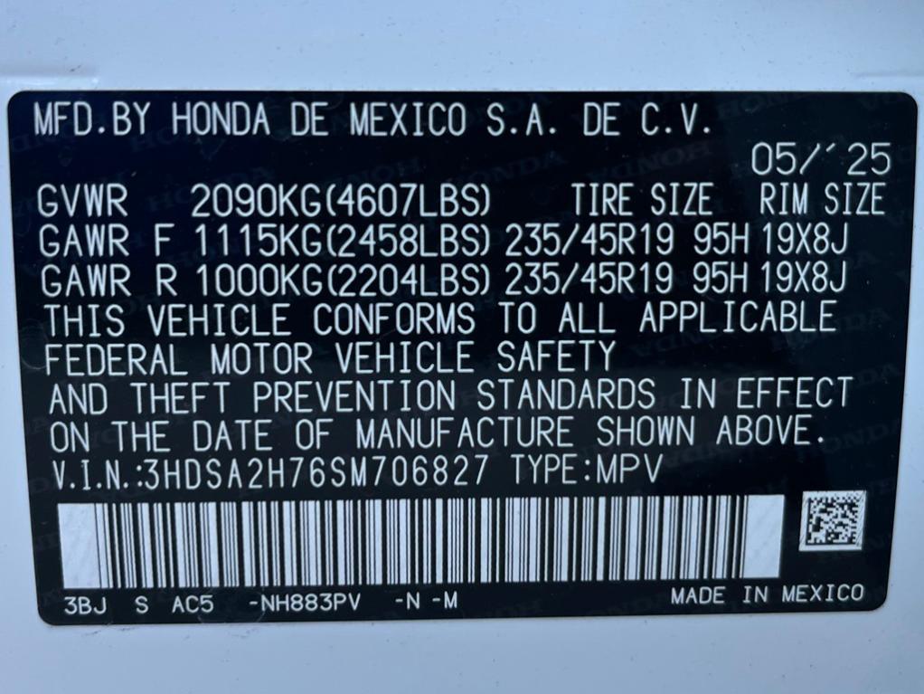 new 2025 Acura ADX car, priced at $45,950