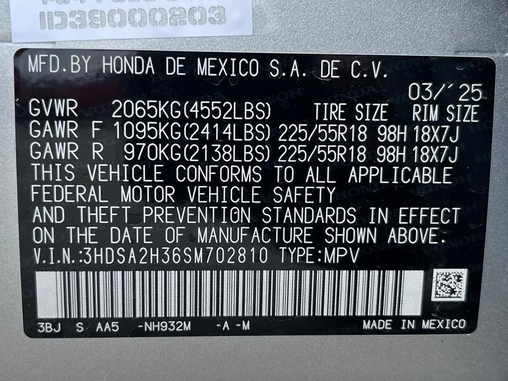 new 2025 Acura ADX car, priced at $38,350