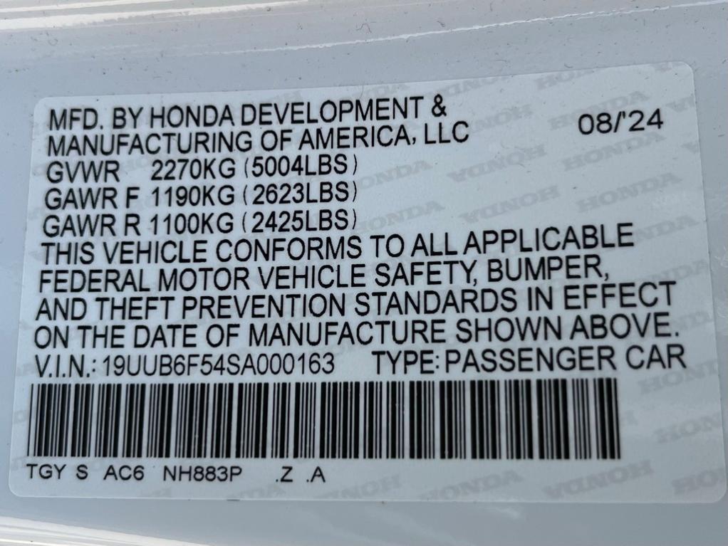 used 2025 Acura TLX car, priced at $44,933