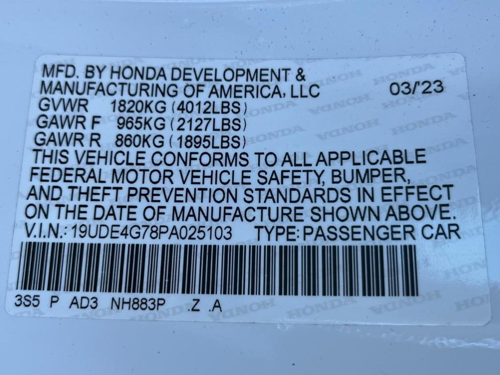 used 2023 Acura Integra car, priced at $29,907