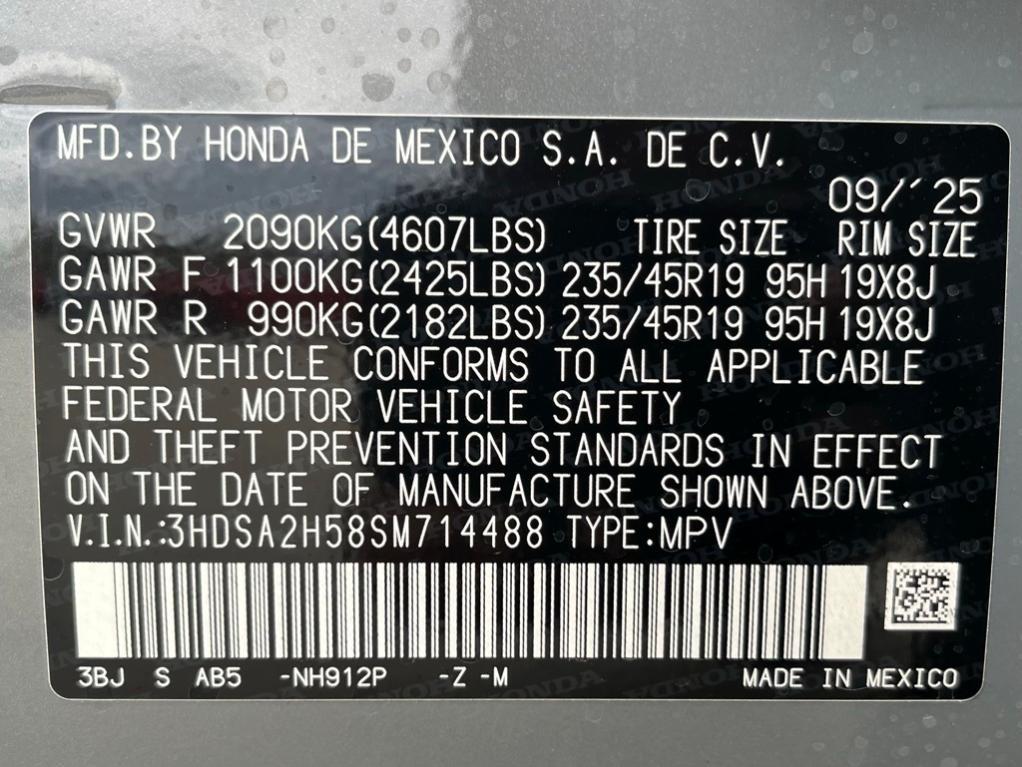 new 2025 Acura ADX car, priced at $41,950