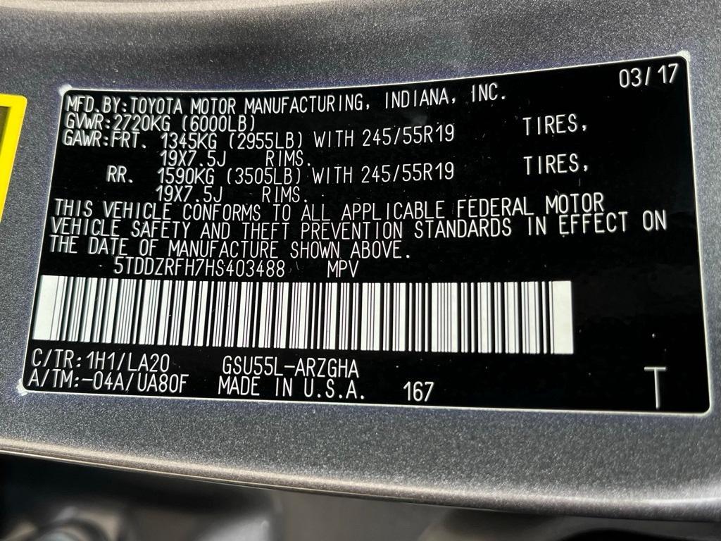 used 2017 Toyota Highlander car, priced at $24,525