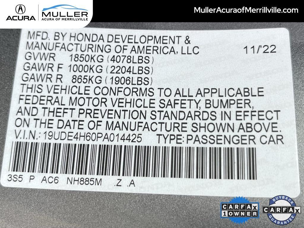 used 2023 Acura Integra car, priced at $27,928