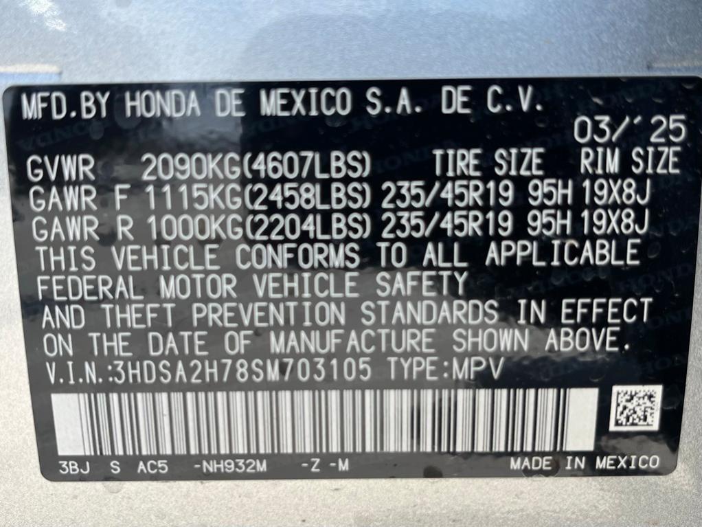 new 2025 Acura ADX car, priced at $45,350