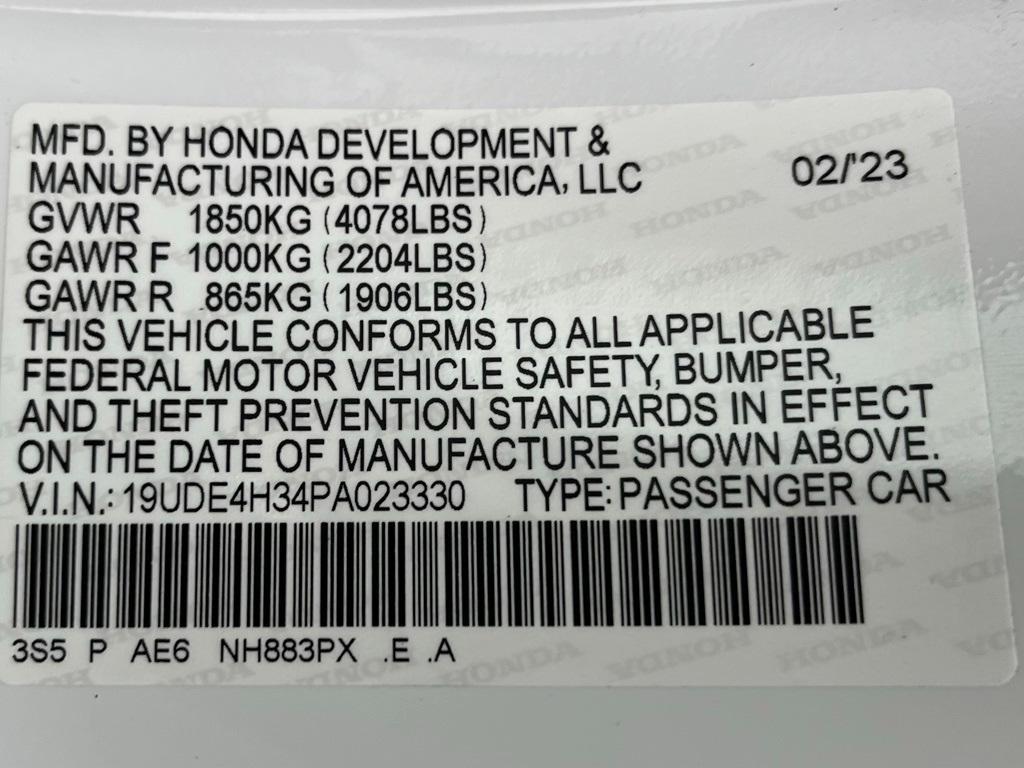 used 2023 Acura Integra car, priced at $26,418