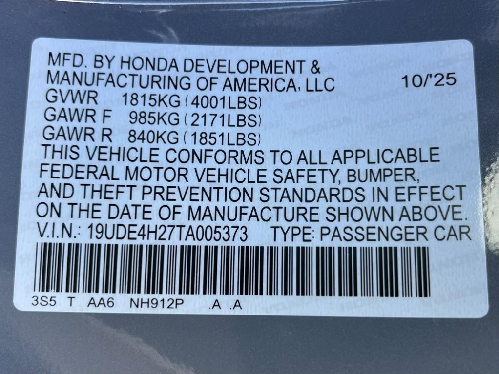 new 2026 Acura Integra car, priced at $35,195