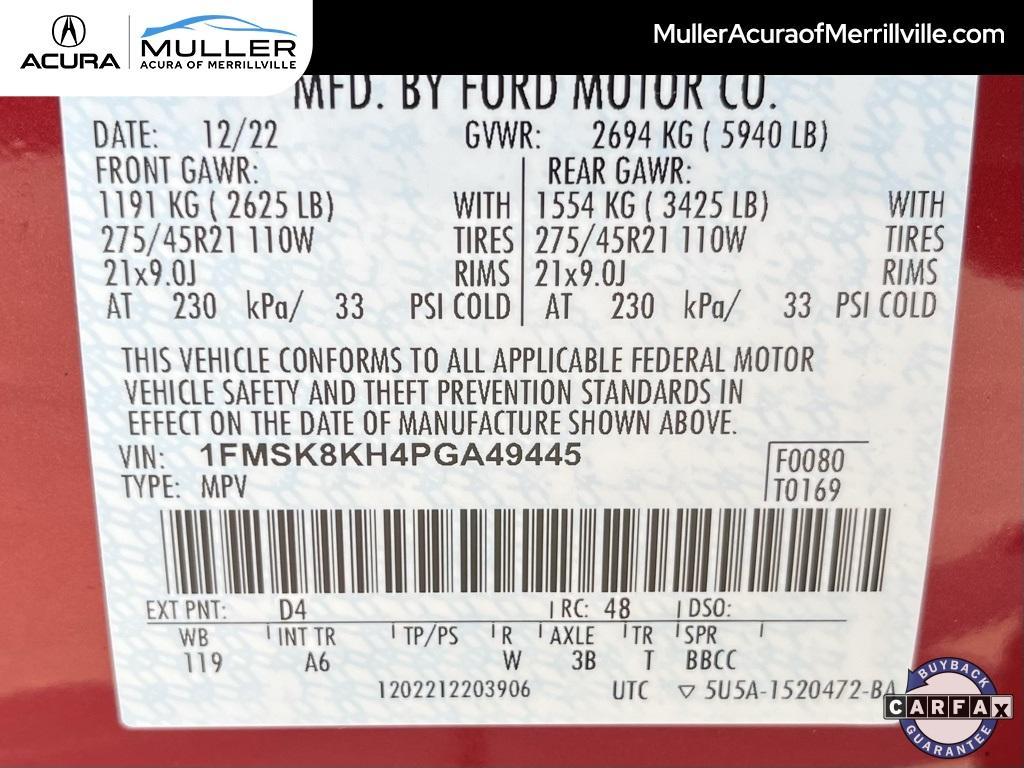 used 2023 Ford Explorer car, priced at $36,805