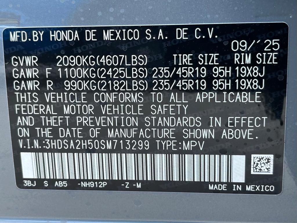 new 2025 Acura ADX car, priced at $41,950