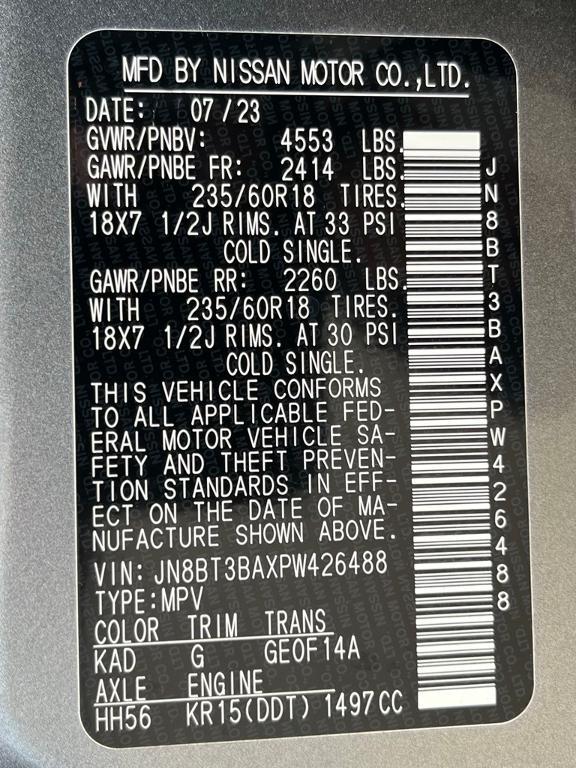 used 2023 Nissan Rogue car, priced at $22,425