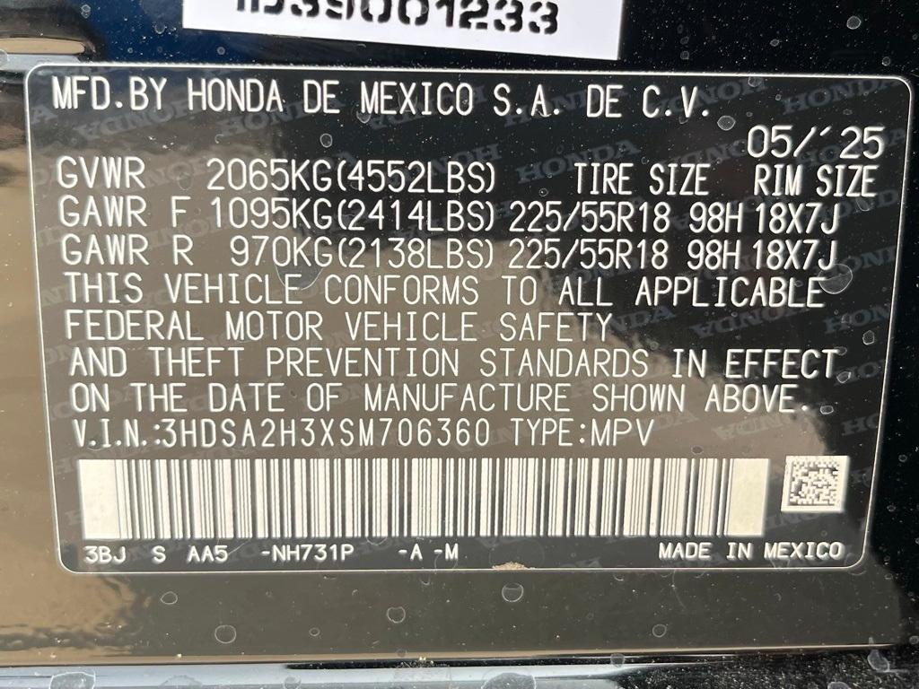 new 2025 Acura ADX car, priced at $38,350