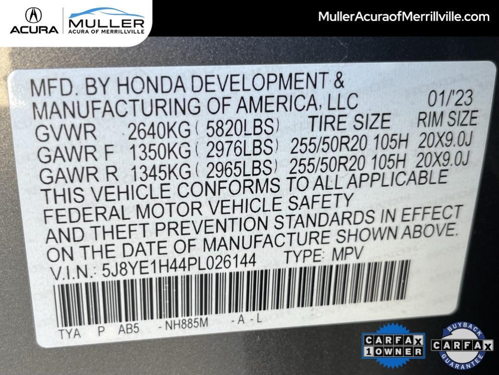used 2023 Acura MDX car, priced at $39,416