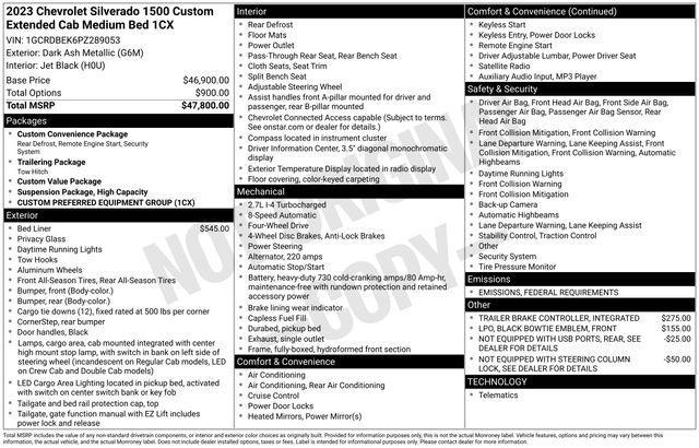 used 2023 Chevrolet Silverado 1500 car, priced at $35,376