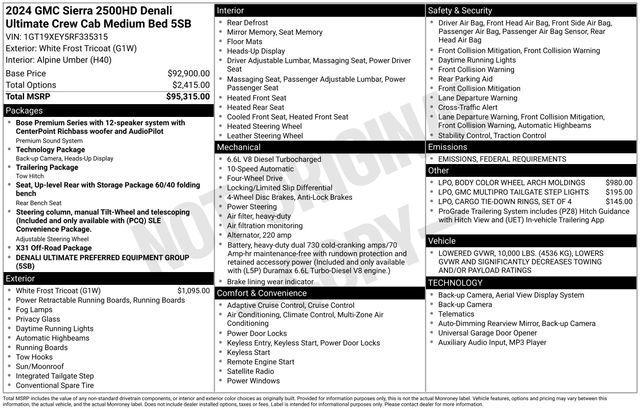 used 2024 GMC Sierra 2500 car, priced at $70,675