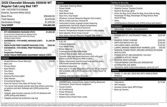 used 2020 Chevrolet Silverado 3500 car, priced at $36,798