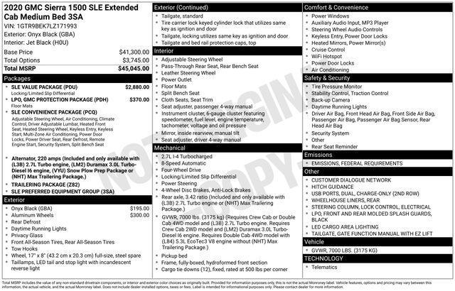 used 2020 GMC Sierra 1500 car, priced at $27,674