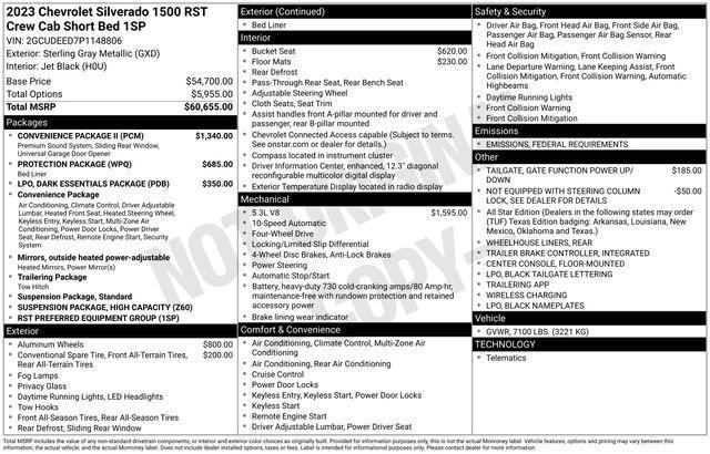 used 2023 Chevrolet Silverado 1500 car, priced at $43,534
