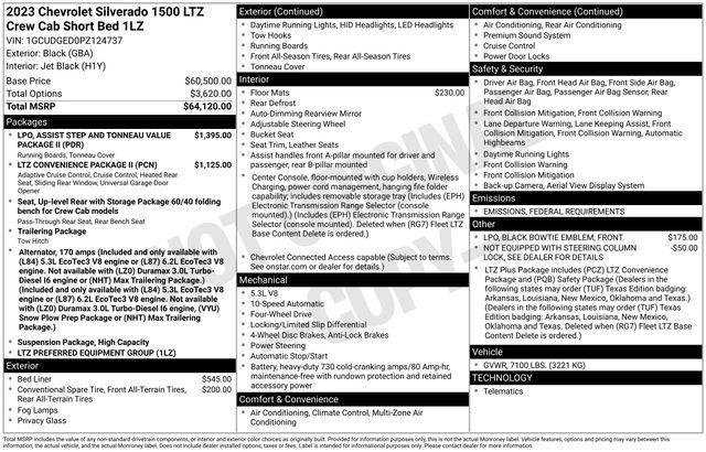 used 2023 Chevrolet Silverado 1500 car, priced at $43,479