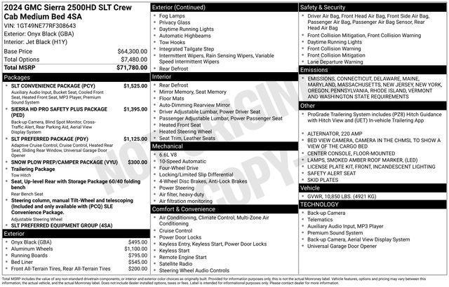 used 2024 GMC Sierra 2500 car, priced at $66,761