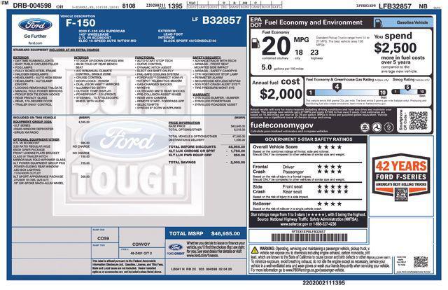 used 2020 Ford F-150 car, priced at $30,613
