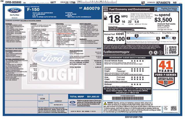 used 2019 Ford F-150 car, priced at $29,810