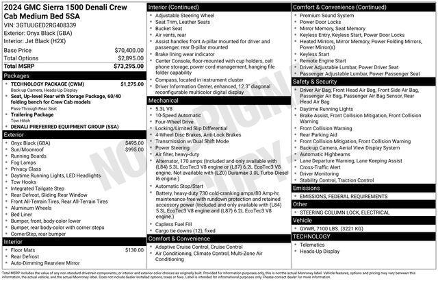 used 2024 GMC Sierra 1500 car, priced at $59,821
