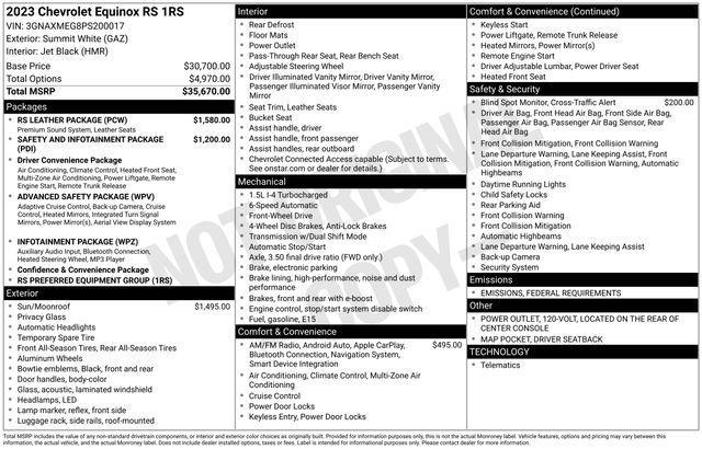 used 2023 Chevrolet Equinox car, priced at $25,659
