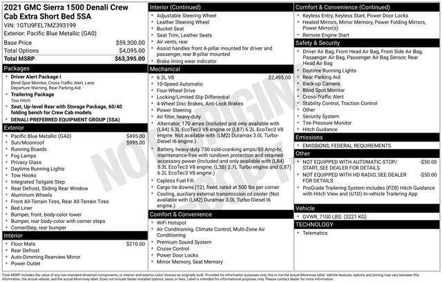 used 2021 GMC Sierra 1500 car, priced at $38,128