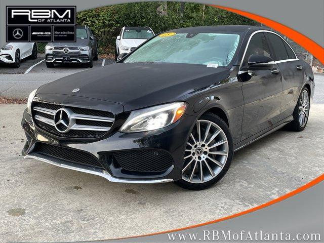 used 2018 Mercedes-Benz C-Class car, priced at $18,353