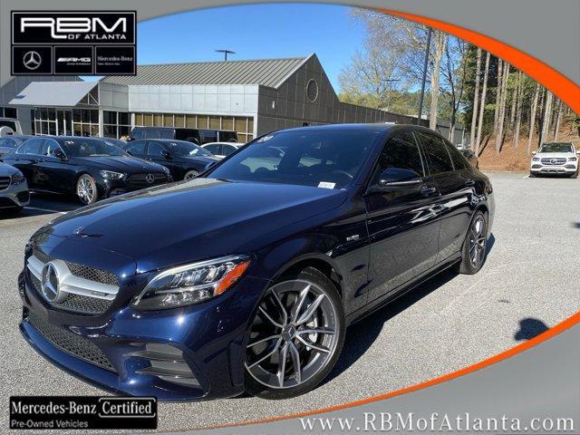 used 2020 Mercedes-Benz AMG C 43 car, priced at $46,497