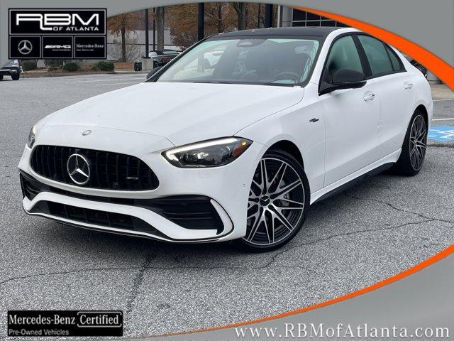 used 2024 Mercedes-Benz AMG C 43 car, priced at $58,900