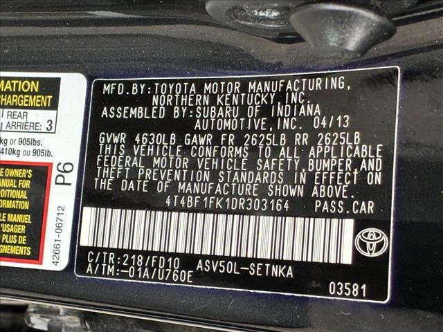 used 2013 Toyota Camry car, priced at $13,920