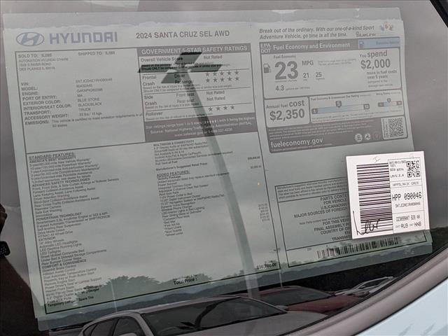 new 2024 Hyundai Santa Cruz car, priced at $34,375