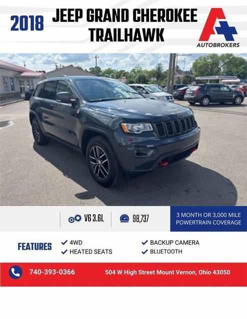 used 2018 Jeep Grand Cherokee car, priced at $17,398