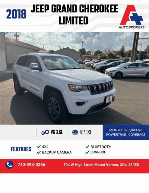 used 2018 Jeep Grand Cherokee car, priced at $16,249