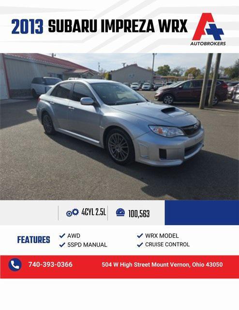 used 2013 Subaru Impreza WRX car, priced at $12,699