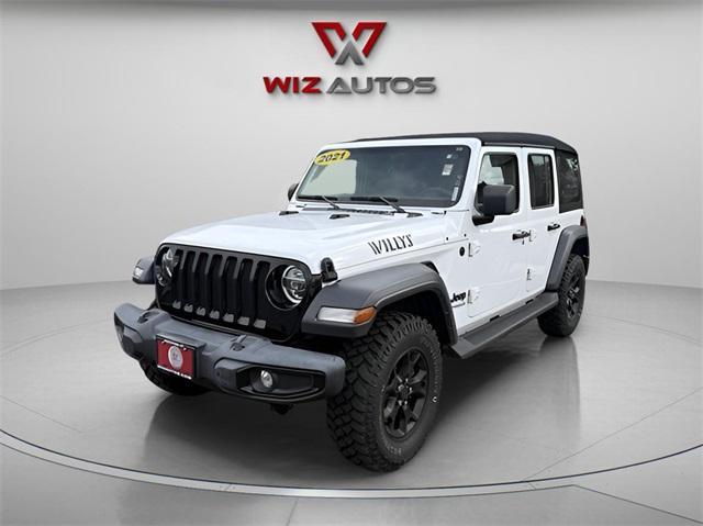 used 2021 Jeep Wrangler Unlimited car, priced at $28,833