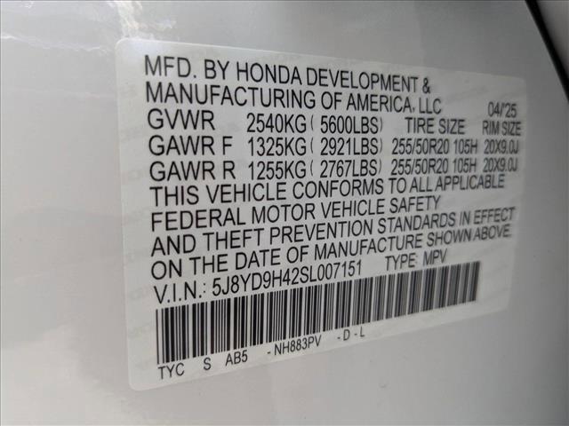 new 2025 Acura MDX car, priced at $58,550