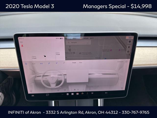 used 2020 Tesla Model 3 car, priced at $14,998