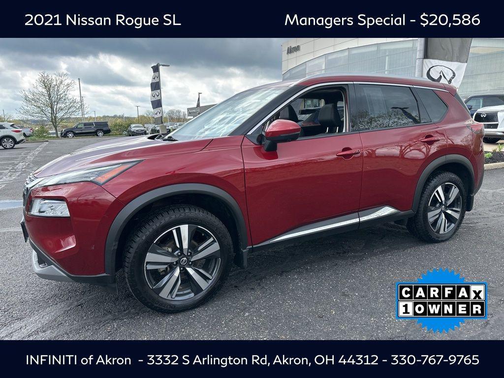 used 2021 Nissan Rogue car, priced at $20,586